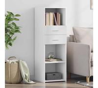 vidaXL Credenza Bianca 40x42,5x124 cm in Legno Multistrato