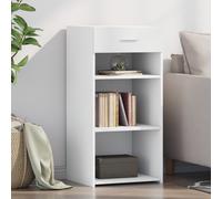 vidaXL Credenza Bianca 45x42,5x93 cm in Legno Multistrato