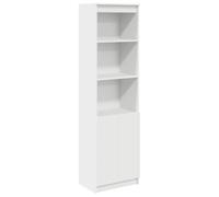 vidaXL Credenza Bianca 50x35x180 cm in Legno Multistrato, Mobile, mobiletto Laterale, mobiletto portaoggetti Alto, mobiletto portaoggetti, Mobile Alto