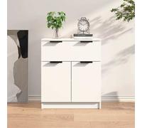 vidaXL Credenza Bianca 60x30x70 cm in Legno Multistrato