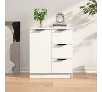 vidaXL Credenza Bianca 60x30x70 cm in Legno Multistrato