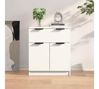 vidaXL Credenza Bianca 60x30x70 cm in Legno Multistrato