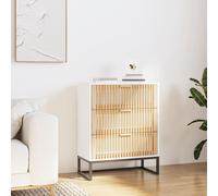 vidaXL Credenza Bianca 60x30x75 cm in Legno Multistrato