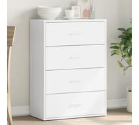 vidaXL Credenza Bianca 60x31x84 cm in Legno Multistrato