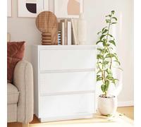 vidaXL Credenza Bianca 60x34x75 cm in Legno Massello di Pino