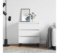 vidaXL Credenza Bianca 60x35x70 cm in Legno Multistrato
