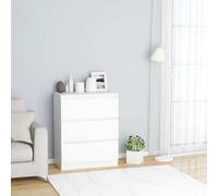 vidaXL Credenza Bianca 60x35x76 cm in Legno Multistrato