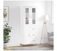 VIDAXL - Credenza Bianca 69,5x34x180 Cm In Legno Multistrato