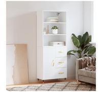 VIDAXL - Credenza Bianca 69,5x34x180 Cm In Legno Multistrato