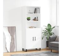 vidaXL Credenza Bianca 69,5x34x180 cm in Legno Multistrato