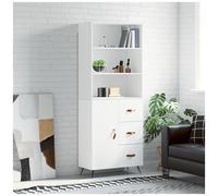 VIDAXL - Credenza Bianca 69,5x34x180 Cm In Legno Multistrato