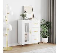 vidaXL Credenza Bianca 69,5x34x90 cm in Legno Multistrato