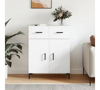 vidaXL Credenza Bianca 69,5x34x90 cm in Legno Multistrato