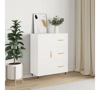 vidaXL Credenza Bianca 69,5x34x90 cm in Legno Multistrato