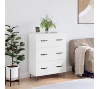 vidaXL Credenza Bianca 69,5x34x90 cm in Legno Multistrato