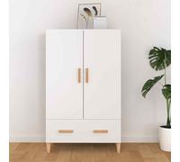 vidaXL Credenza Bianca 70x31x115 cm in Legno Multistrato