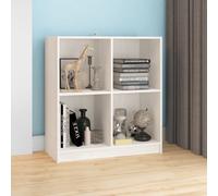 vidaXL Credenza Bianca 70x33x76 cm in Legno Massello di Pino