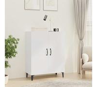 vidaXL Credenza Bianca 70x34x90 cm in Legno Multistrato