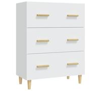 vidaXL Credenza Bianca 70x34x90 cm in Legno Multistrato