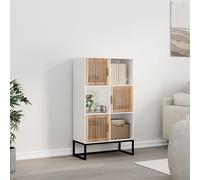 vidaXL Credenza Bianca 70x35x125 cm in Legno Multistrato