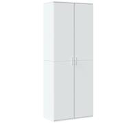 vidaXL Credenza Bianca 70x35x180 cm in Legno Multistrato, credenza alta, mobile contenitore, mobile alto, mobile, credenza laterale, mobile buffet