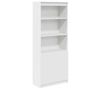 vidaXL Credenza Bianca 70x35x180 cm in Legno Multistrato, Mobile, mobiletto Laterale, mobiletto portaoggetti Alto, mobiletto portaoggetti, Mobile Alto