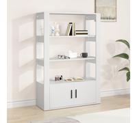 vidaXL Credenza Bianca 80x30x119,5 cm in Legno Multistrato