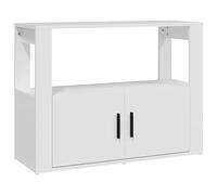 vidaXL Credenza Bianca 80x30x60 cm in Legno Multistrato