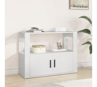 vidaXL Credenza Bianca 80x30x60 cm in Legno Multistrato