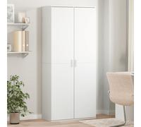 vidaXL Credenza Bianca 80x35x180 cm in Legno Multistrato, credenza Alta, Mobile Contenitore, Mobile Alto, Mobile, credenza Laterale, Mobile Buffet