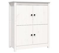vidaXL Credenza Bianca 83x41,5x100 cm in Legno Massello di Pino