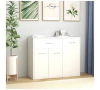 AX Credenza 3ante Sala Multiuso Minimal 88x30x70cm Bianco Parete Legno 0K 800675