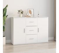 vidaXL Credenza Bianca 91x29,5x65 cm in Legno Multistrato