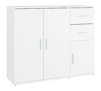 vidaXL Credenza Bianca 91x29,5x75 cm in Legno Multistrato