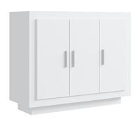 vidaXL Credenza Bianca 92x35x75 cm in Legno Multistrato