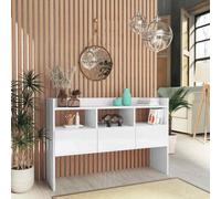 vidaXL Credenza Bianca Lucido 105x30x70 cm in Truciolato
