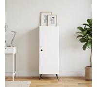 vidaXL Credenza Bianco 33 x 34,5 x 90 cm Legno ingegnerizzato, Armadio per soggiorno, design moderno, unità di stoccaggio pratica, buffet laterale, soluzioni per la sala da pranzo