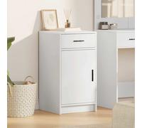 vidaXL Credenza Bianco 40 x 40.5 x 75 cm Legno Multistrato, Soggiorno Moderno, Design Funzionale, Mobile Sideboard Rettangolare, Armadietto Contemporaneo, Decorazioni Minimaliste