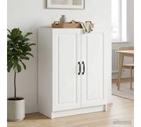 vidaXL Credenza Bianco 66 x 34,5 x 87 cm Legno ingegnerizzato, Mobile da soggiorno moderno, buffet rettangolare, armadietto decorativo per ingresso, grande per organizzare
