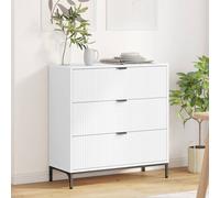 vidaXL Credenza Bianco 79.5 x 33 x 82 cm Legno multistrato