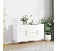 vidaXL Credenza Bianco Lucido 100x36x60 cm in Legno Multistrato, credenza in legno, armadietto laterale, armadietto, armadietto in legno