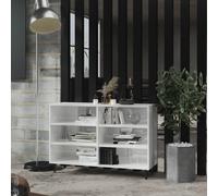 vidaXL Credenza Bianco Lucido 103,5x35x70 cm in Legno Multistrato