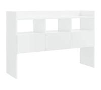 vidaXL Credenza Bianco Lucido 105x30x70 cm in Legno Multistrato