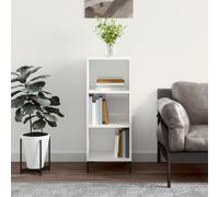 vidaXL Credenza Bianco Lucido 34,5x32,5x90 cm in Legno Multistrato