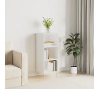 vidaXL Credenza Bianco Lucido 34,5x32,5x90 cm in Legno Multistrato