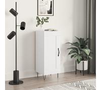 vidaXL Credenza Bianco Lucido 34,5x34x90 cm in Legno Multistrato
