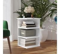 vidaXL Credenza Bianco Lucido 35x35x55 cm in Legno Multistrato