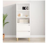 VIDAXL - Credenza Bianco Lucido 40x36x110 Cm In Legno Multistrato