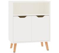 vidaXL Credenza Bianco Lucido 60x30x72 cm in Legno Multistrato