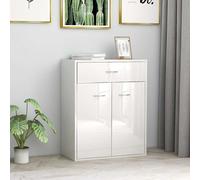 Credenza bianco lucido 60x30x75 cm in truciolato